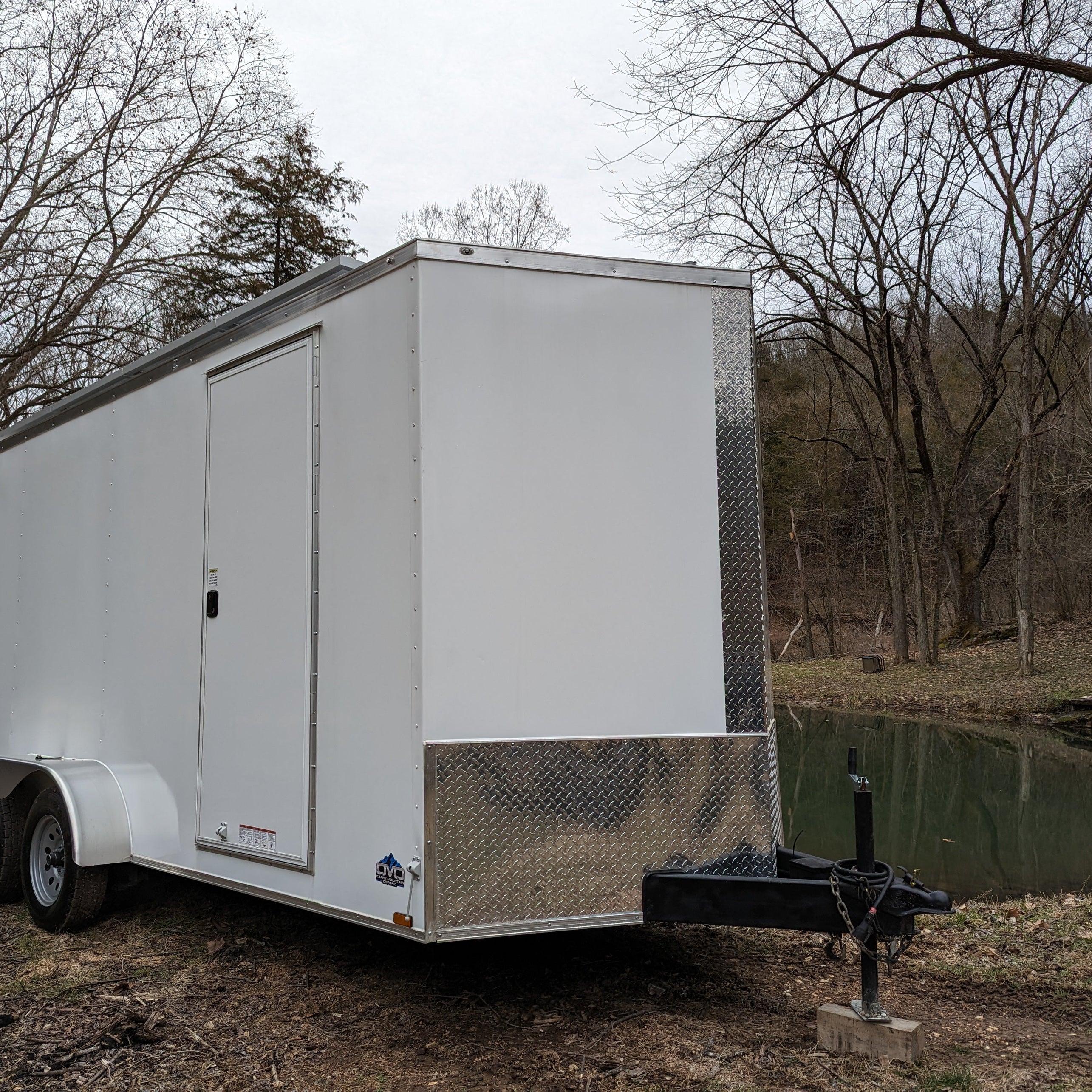 16' Enclosed SOLAR POWERED Offgrid Self-Sufficient Trailer - Concession Window Expanded Solar Array / Expanded Lithium battery bank - MOBILE STOREFRONT VERSION