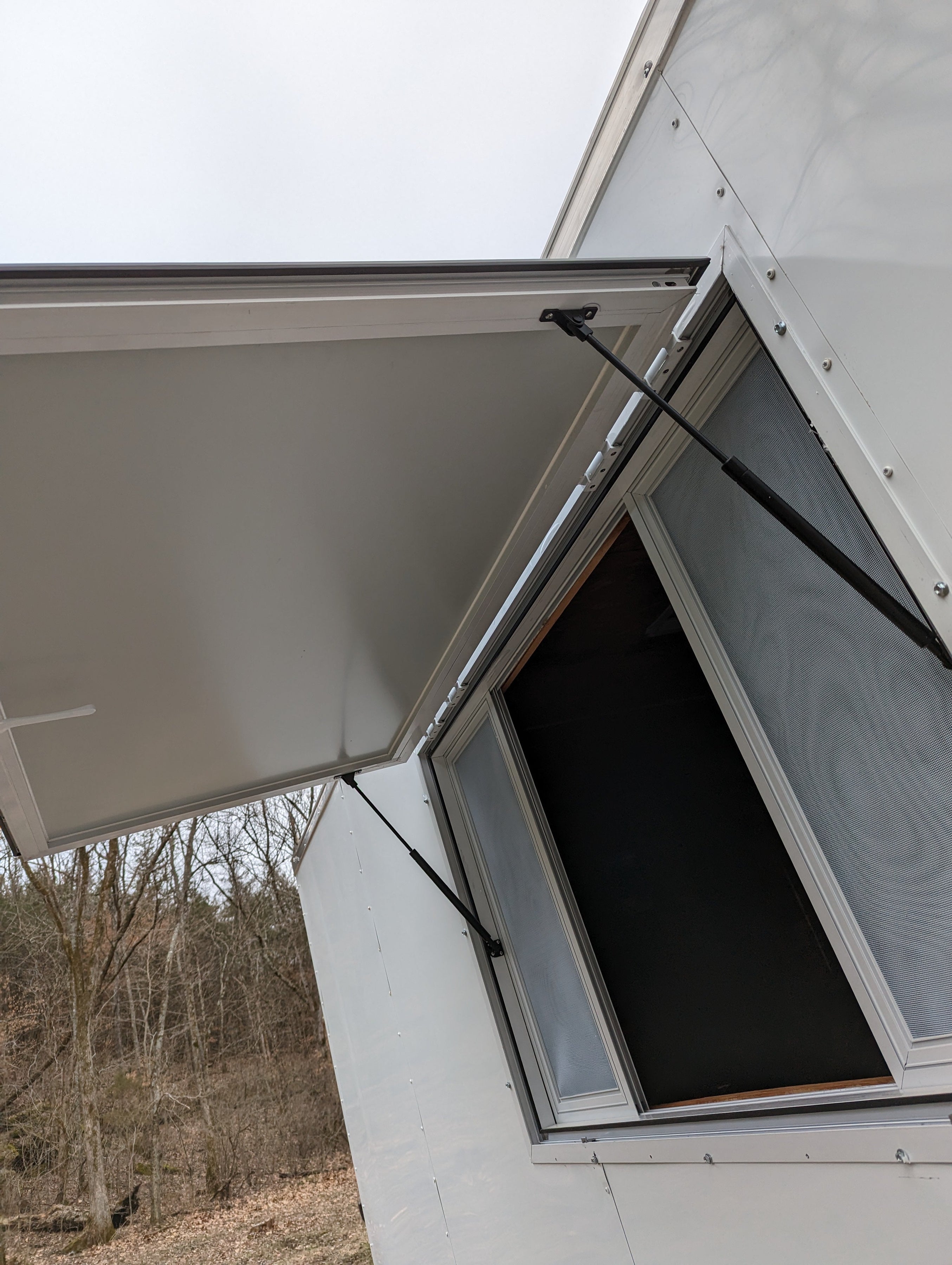 16' Enclosed SOLAR POWERED Offgrid Self-Sufficient Trailer - Concession Window Expanded Solar Array / Expanded Lithium battery bank - MOBILE STOREFRONT VERSION