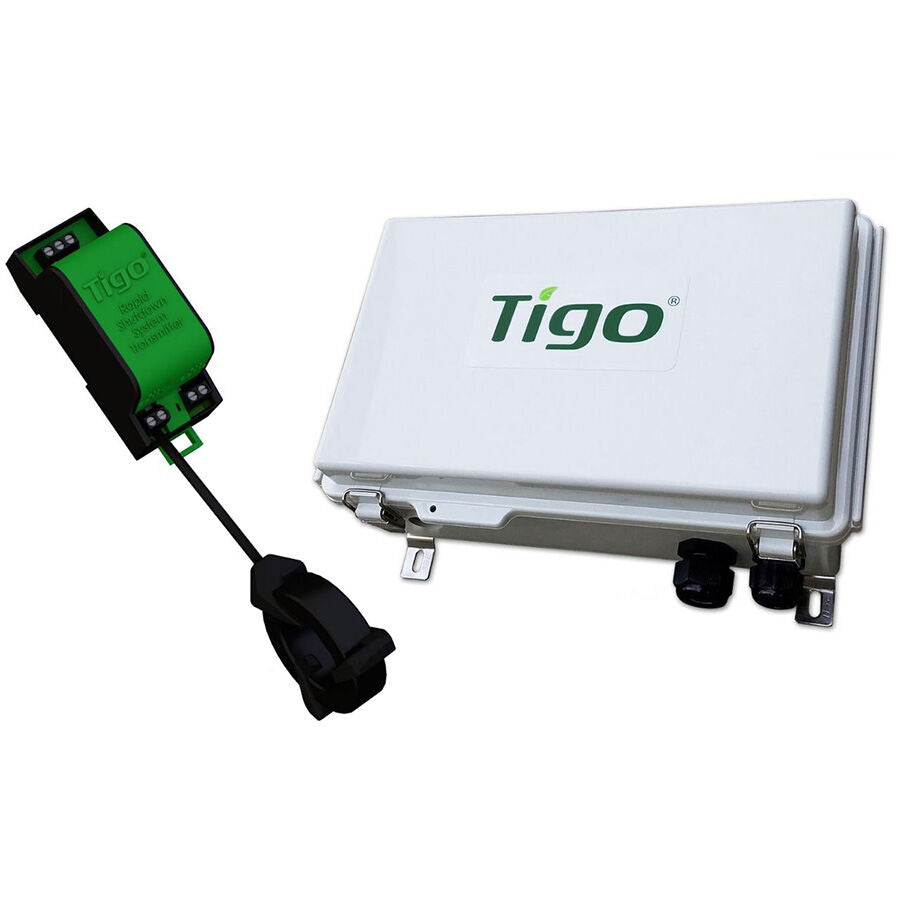 Tigo Single Core 100 Amp RSS DIN Rail Transmitter Kit | Also Includes Power Supply & Outdoor Enclosure