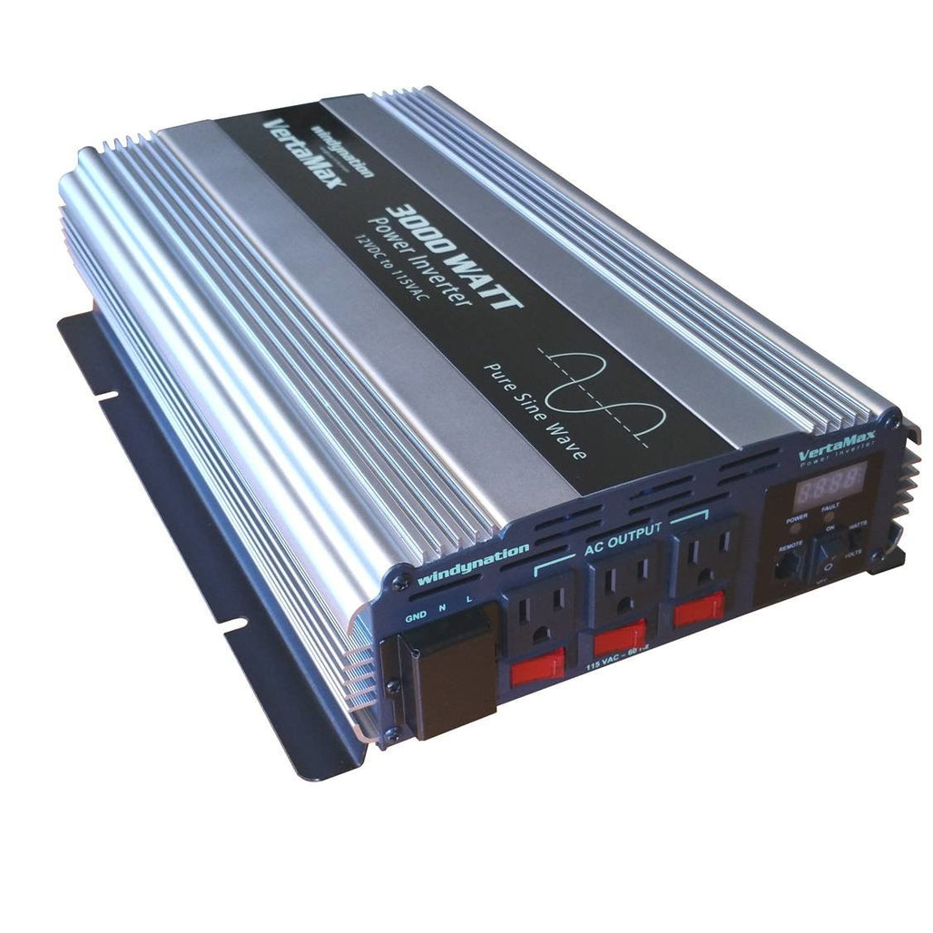 VertaMax 3000 Watt 12V Pure Sine Wave Power Inverter