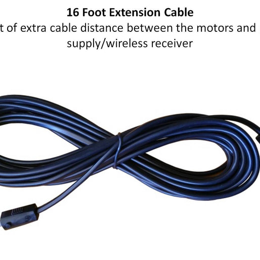 Linear Actuator or DC Motor Power Supply + DPDT Wireless Remote Control Up Down Switch + Wiring