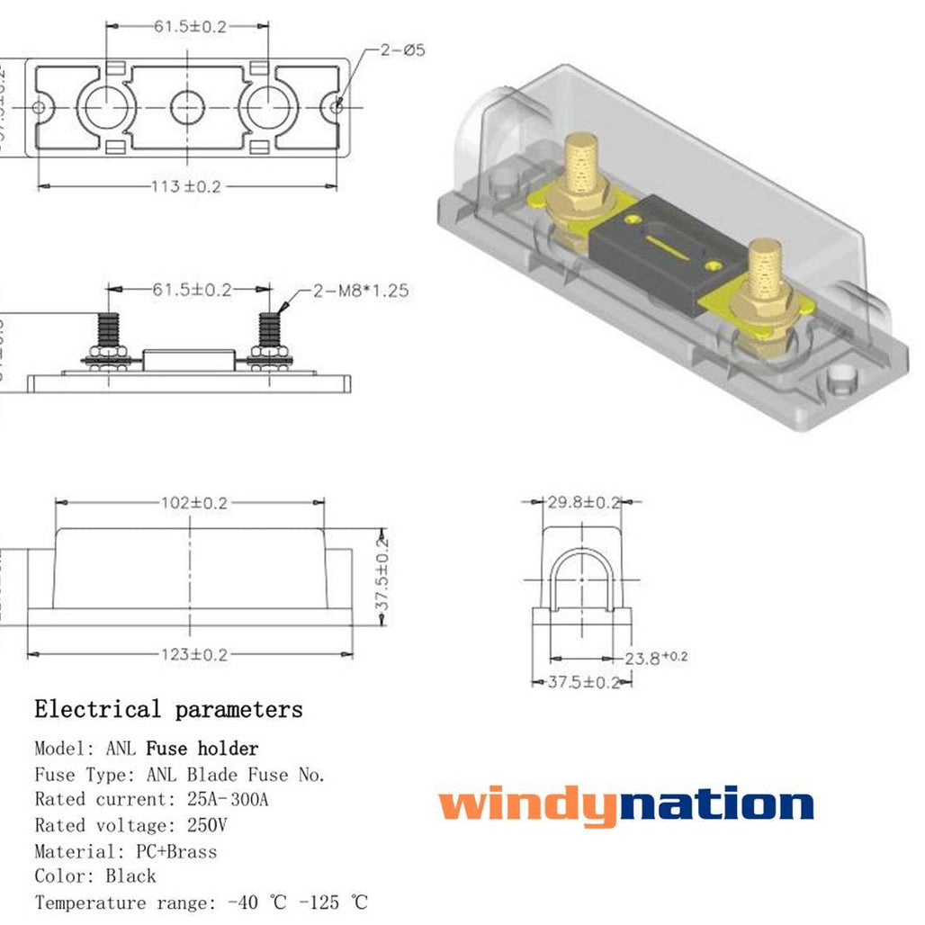 ANL Fuse Holder with ANL Fuse