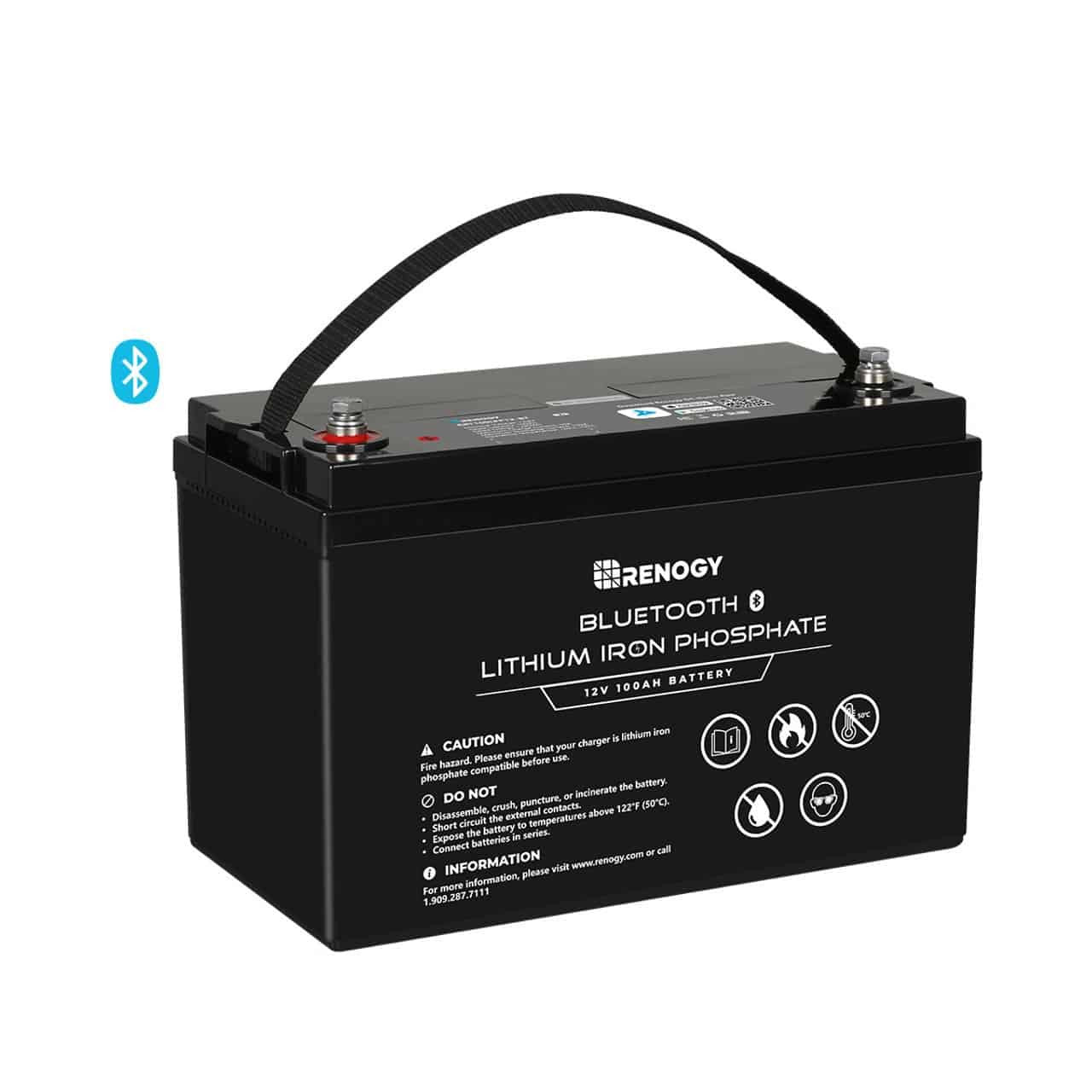 Renogy 12V 100Ah Lithium Iron Phosphate Battery w/ Bluetooth | Solar Battery | Solar Energy Installation